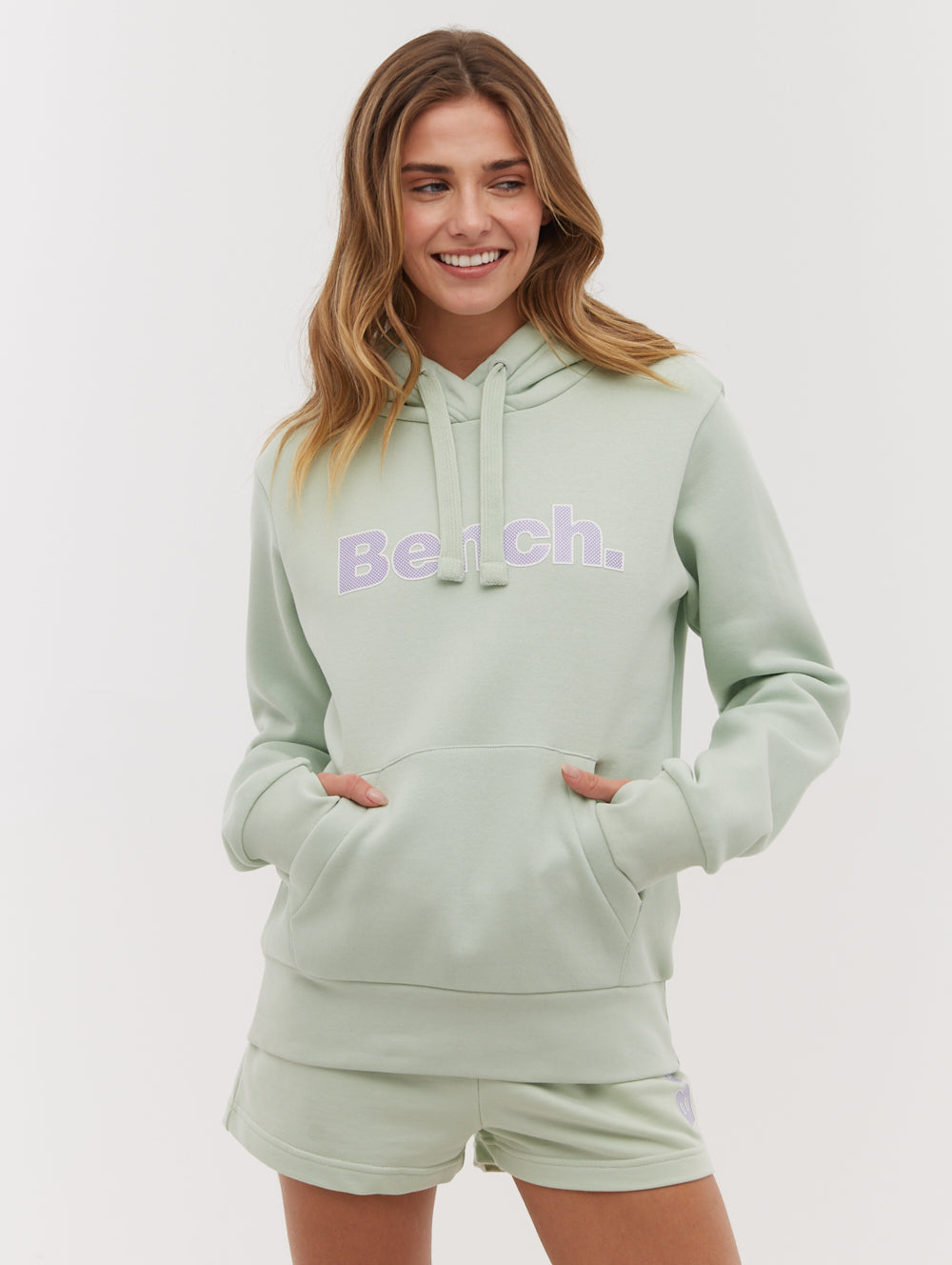 Tealy Outline Logo Hoodie - Green