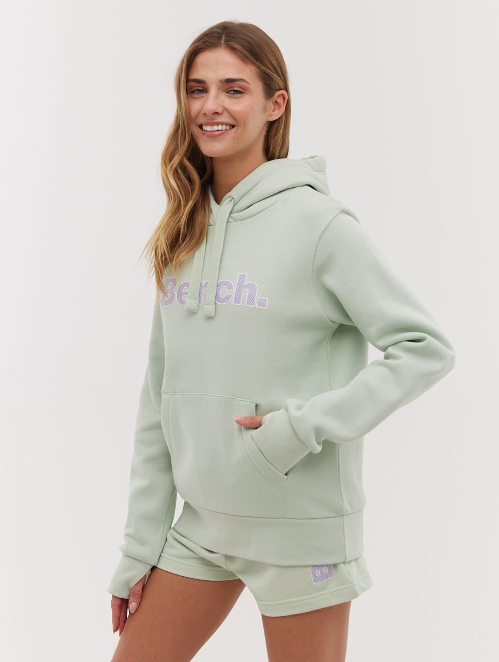 Tealy Outline Logo Hoodie - Green