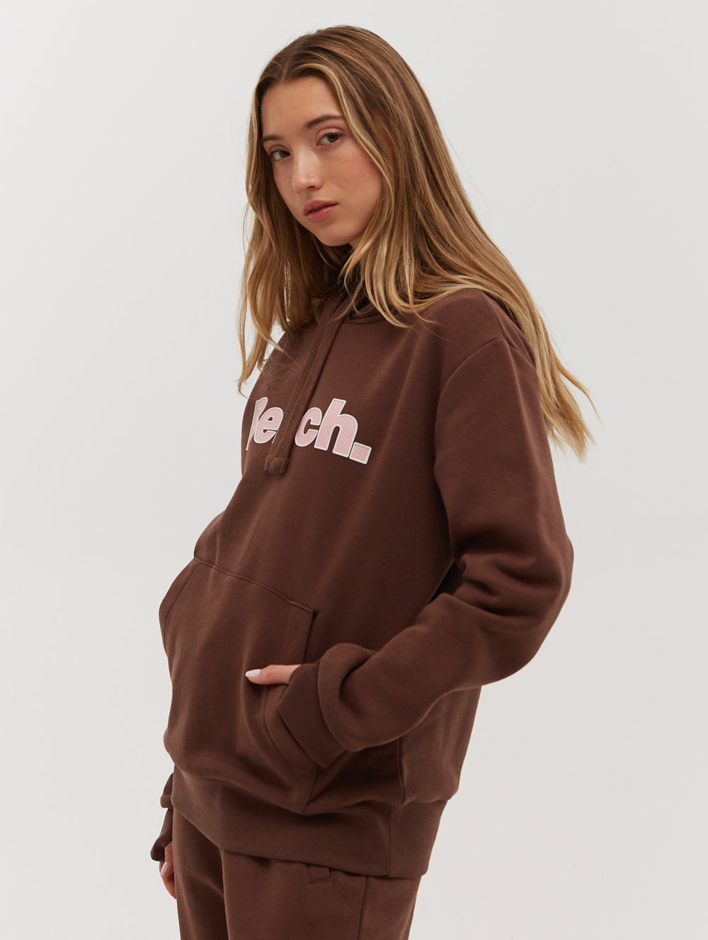 Lias Outline Logo Hoodie - Brown