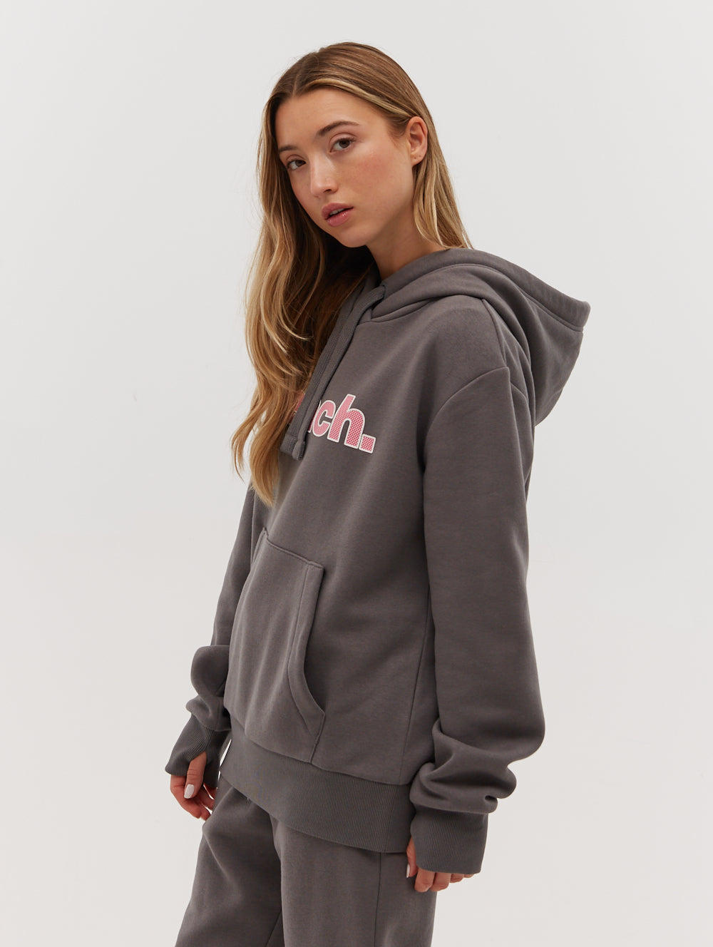 Lias Outline Logo Hoodie - Grey