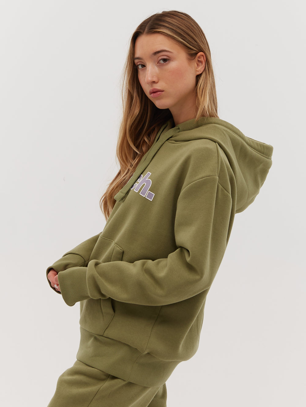 Lias Outline Logo Hoodie - Green