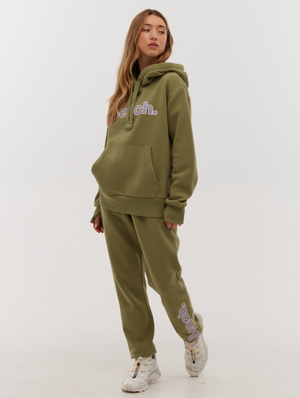 Lias Outline Logo Hoodie - Green