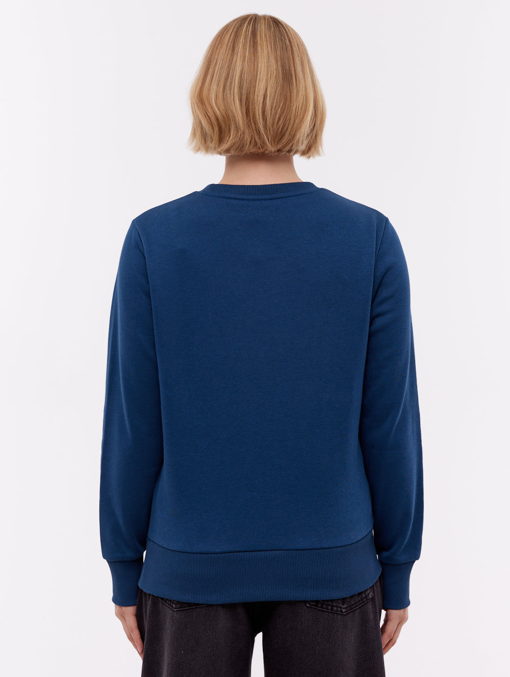 Reana Tonal Logo Crew Neck - Blue