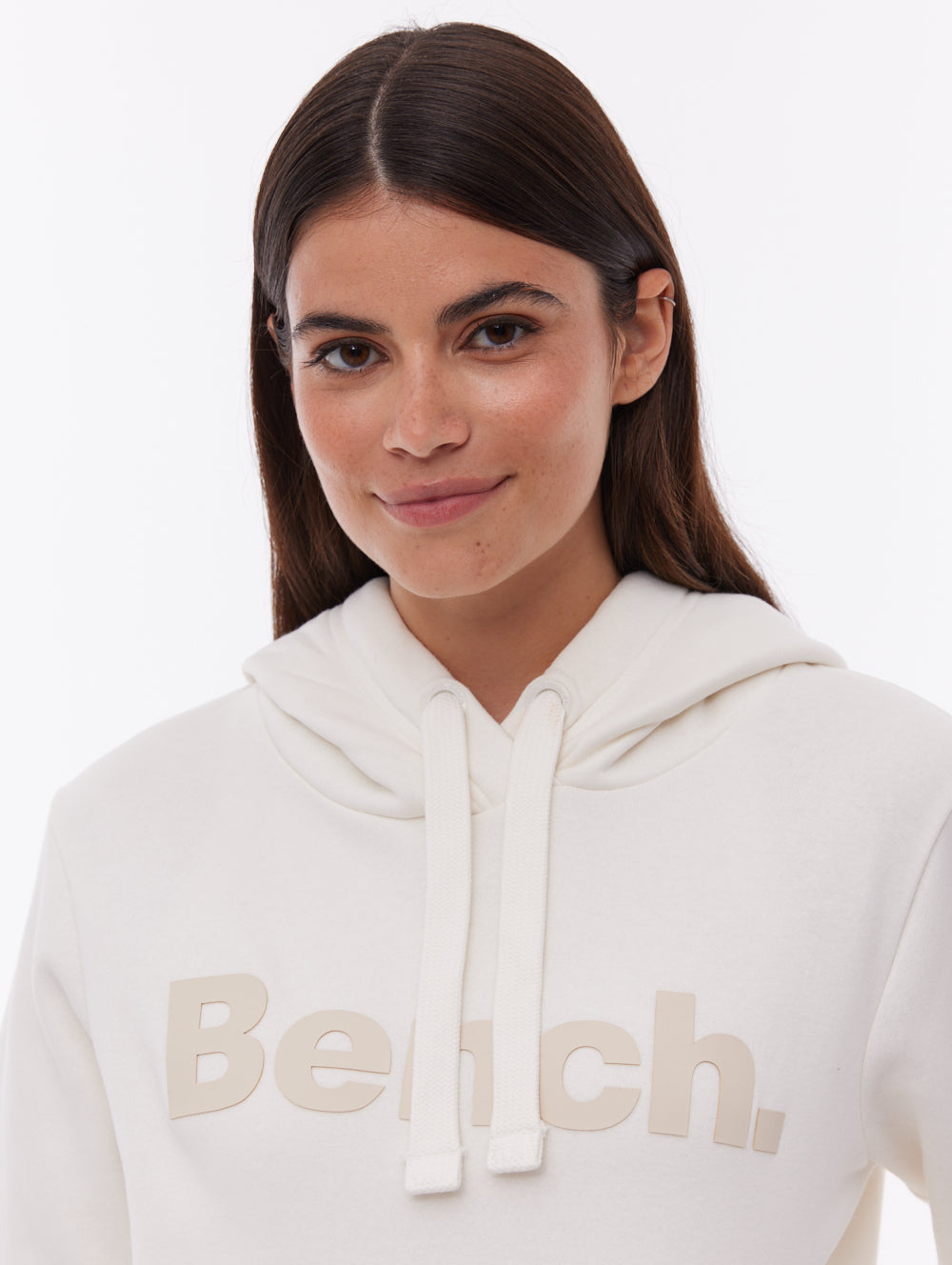 Herth Tonal Logo Hoodie - White
