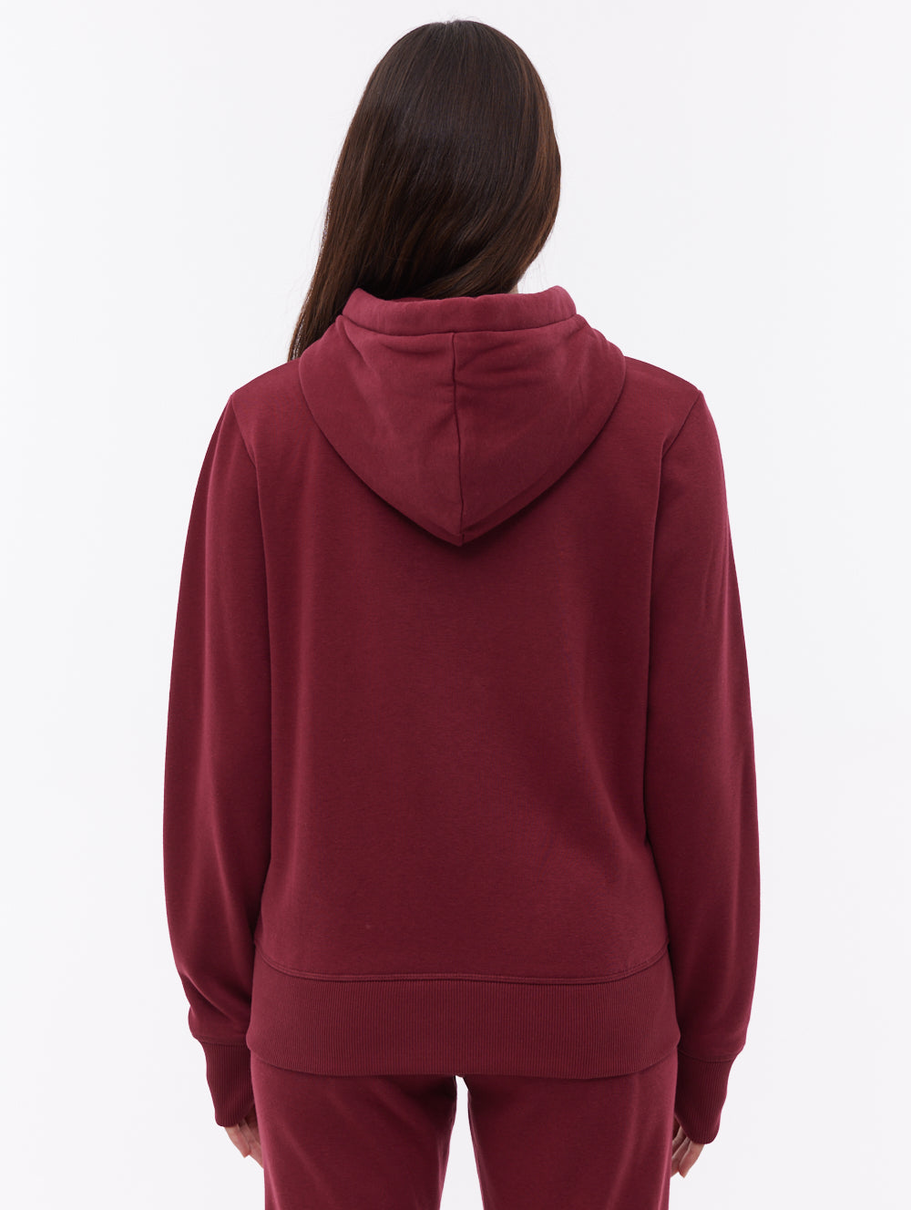 Carah Zip-Up Emblem Hoodie - Red