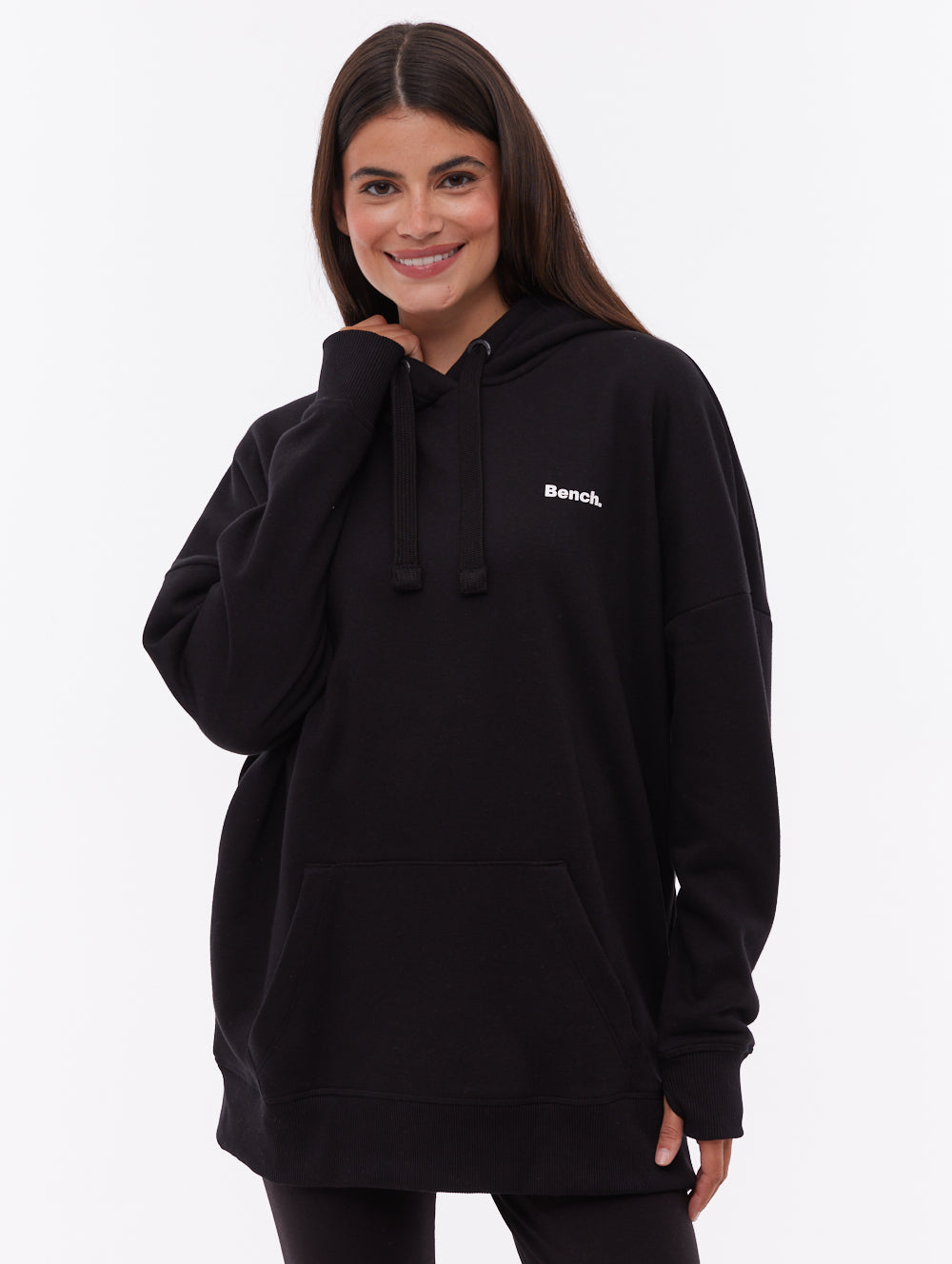 Darea Oversize Emblem Hoodie - Black