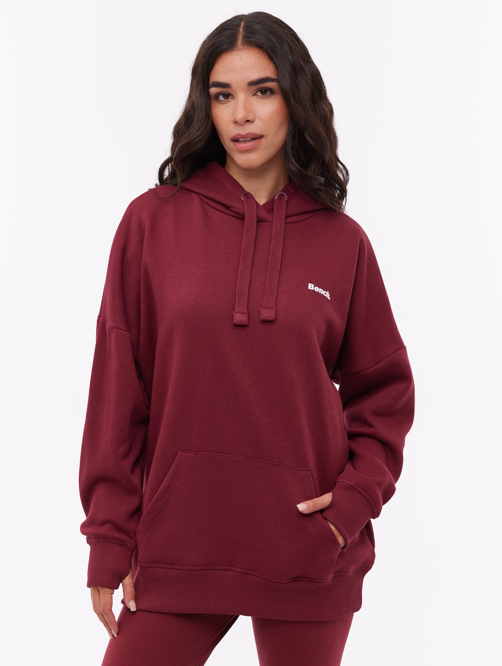 Darea Oversize Emblem Hoodie - Red