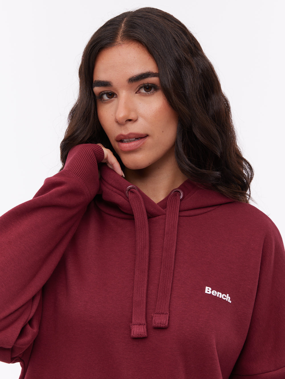 Darea Oversize Emblem Hoodie - Red