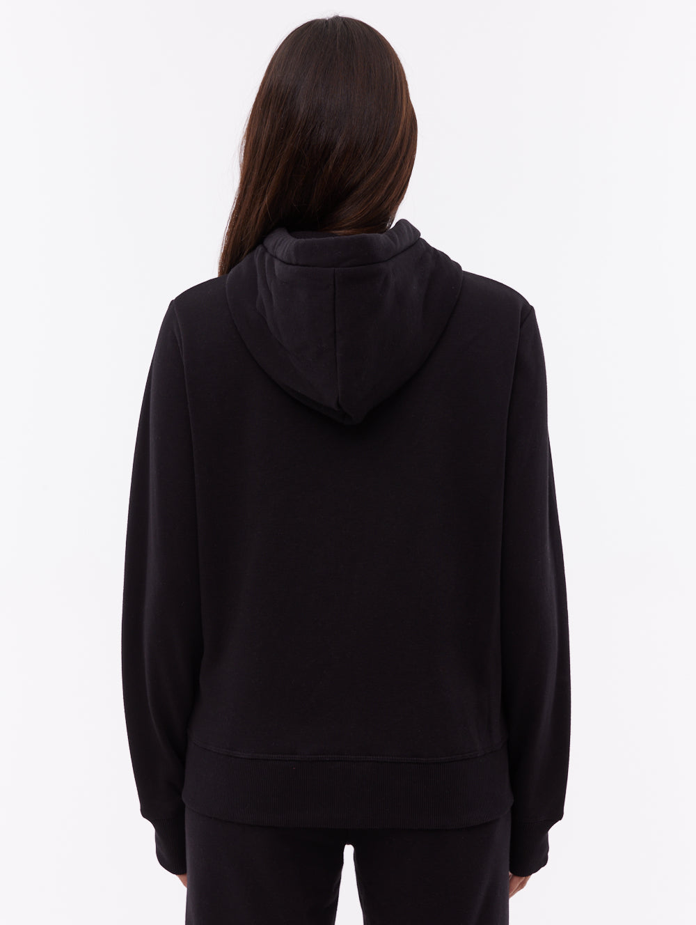 Inah Zip-Up Hoodie - Black