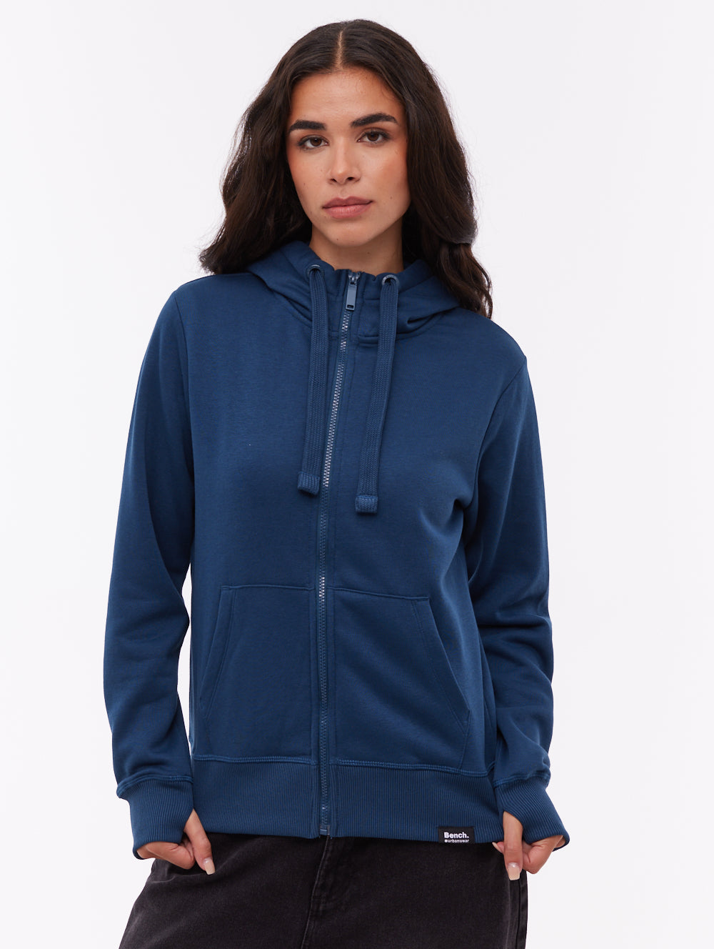Inah Zip-Up Hoodie - Blue