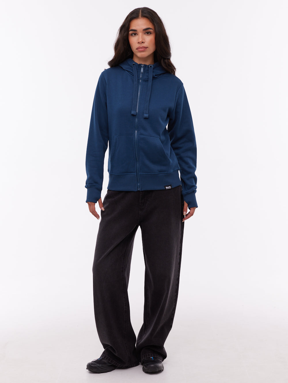 Inah Zip-Up Hoodie - Blue