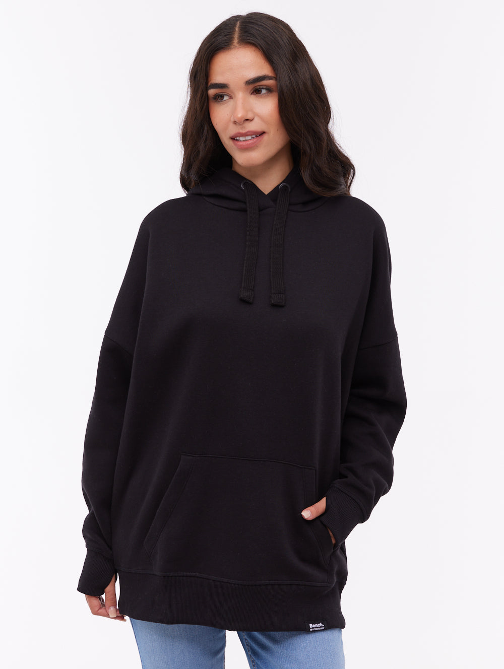 Fray Oversize Hoodie - Black