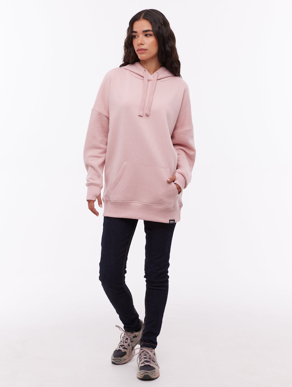 Fray Oversize Hoodie - Pink