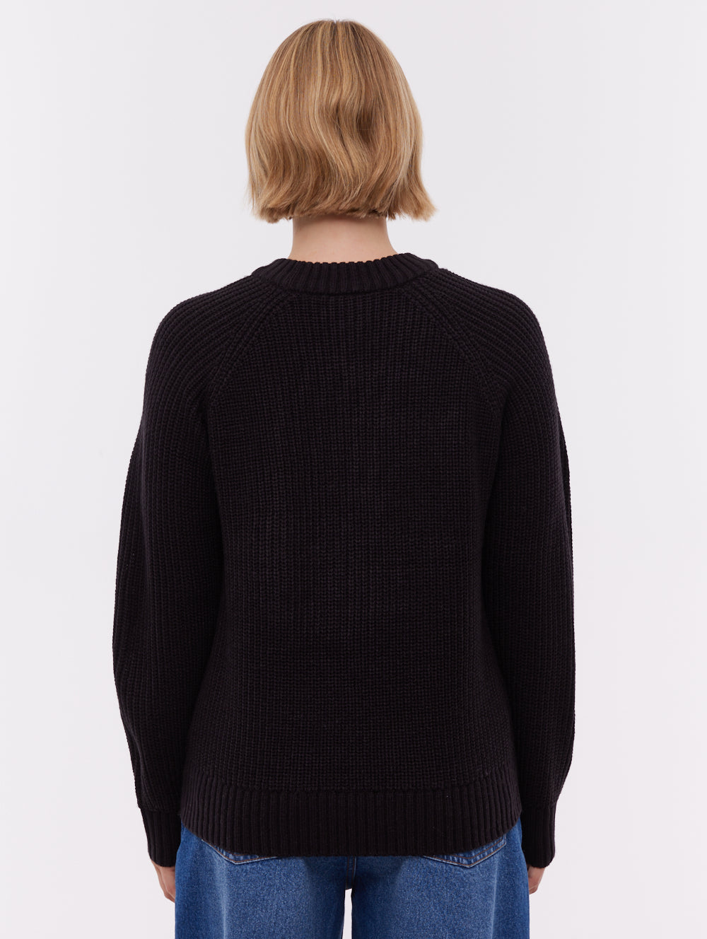 Sorpha Crew Neck Sweater - Black