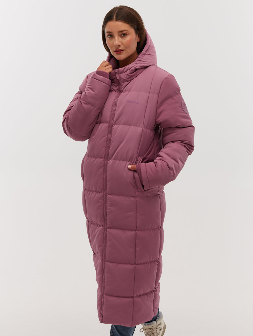 Polli Long Puffer Parka - Purple