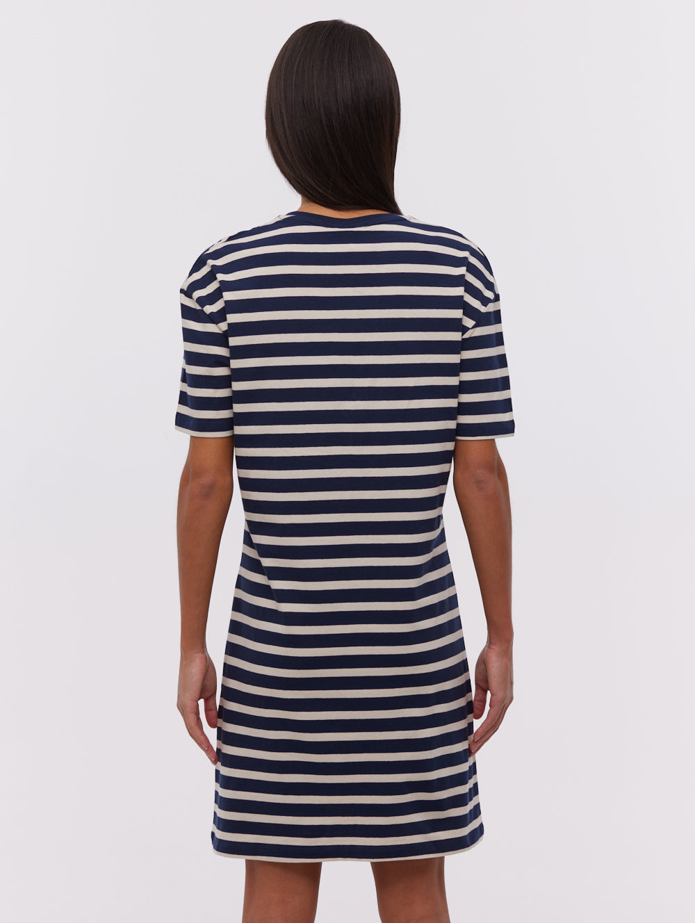Frandi Striped T-Shirt Midi Dress - Blue