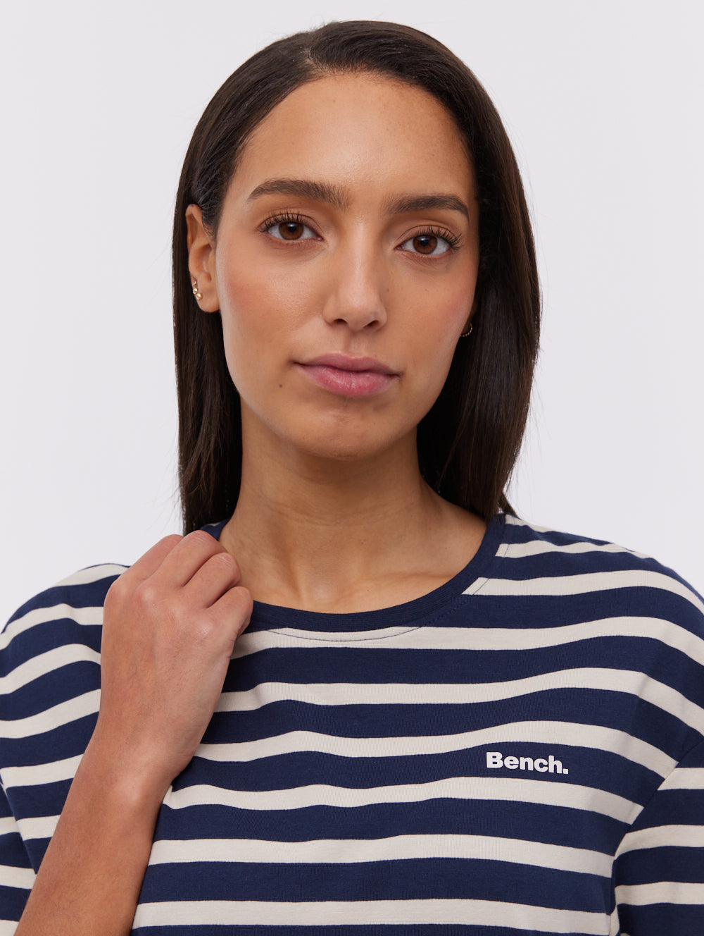 Frandi Striped T-Shirt Midi Dress - Blue