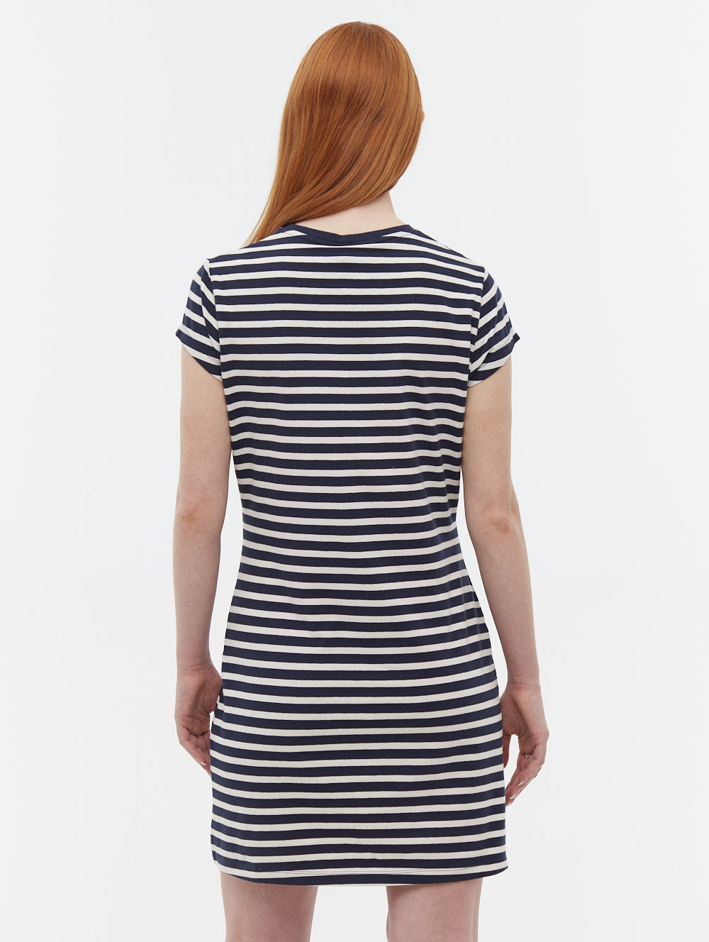 Mabelle Striped T-Shirt Midi Dress - Blue