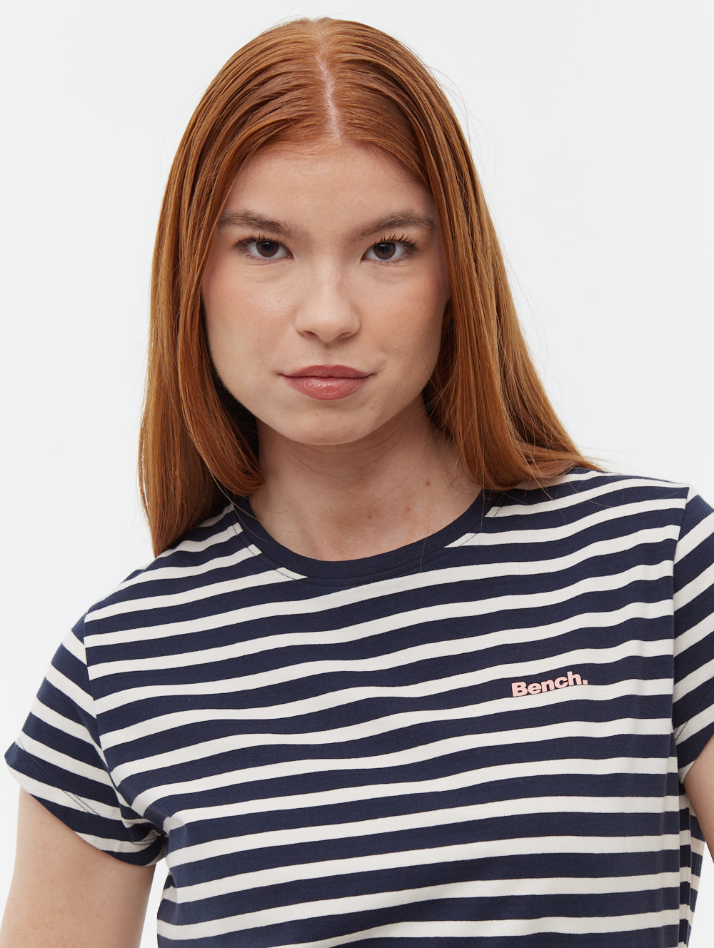 Mabelle Striped T-Shirt Midi Dress - Blue