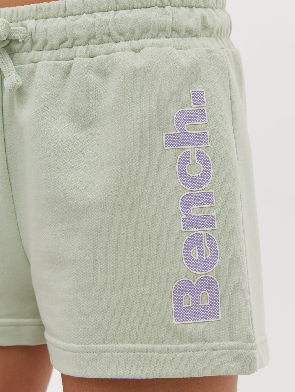 Phoebe Hip Logo Jogger Shorts - Green