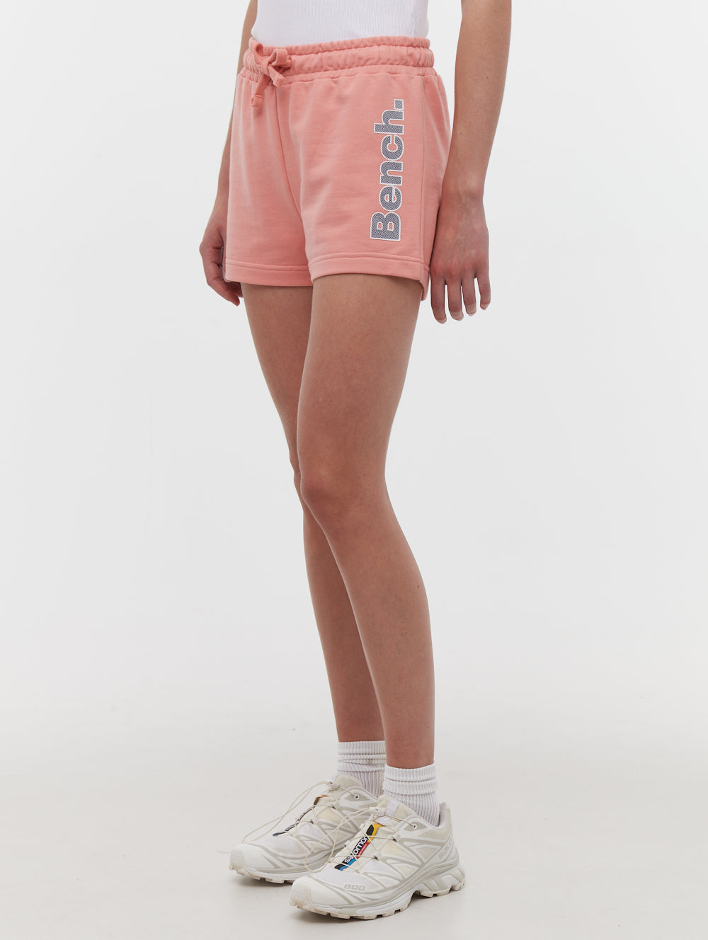 Phoebe Hip Logo Jogger Shorts - Pink