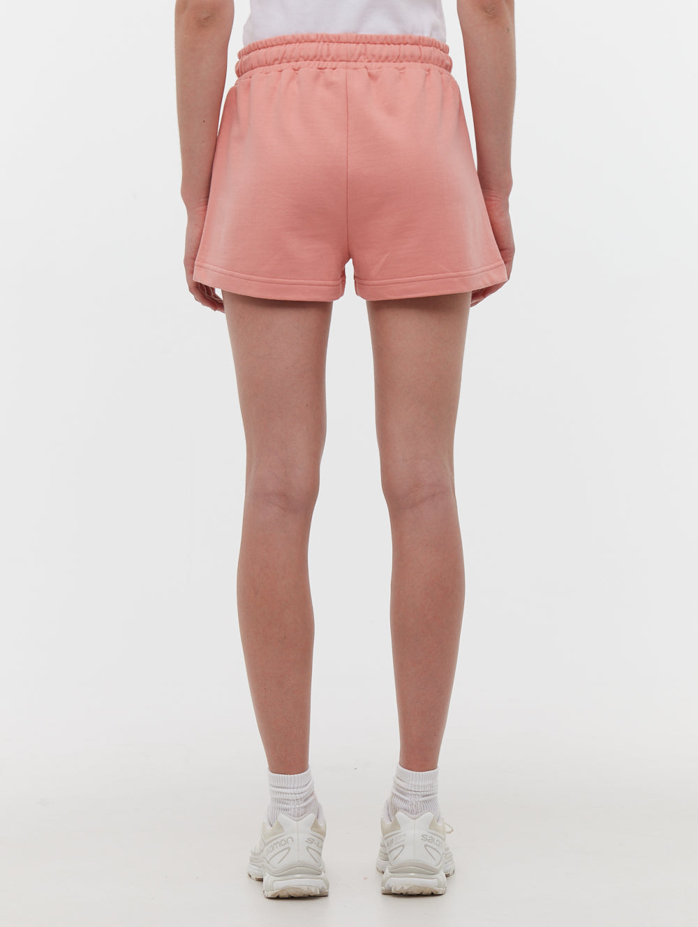 Phoebe Hip Logo Jogger Shorts - Pink