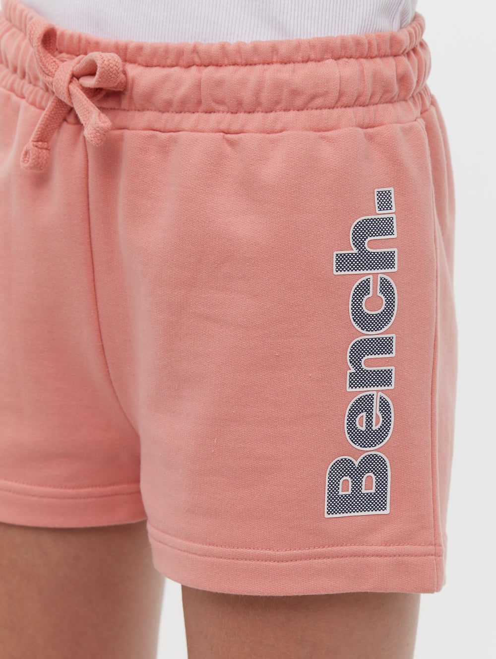 Phoebe Hip Logo Jogger Shorts - Pink