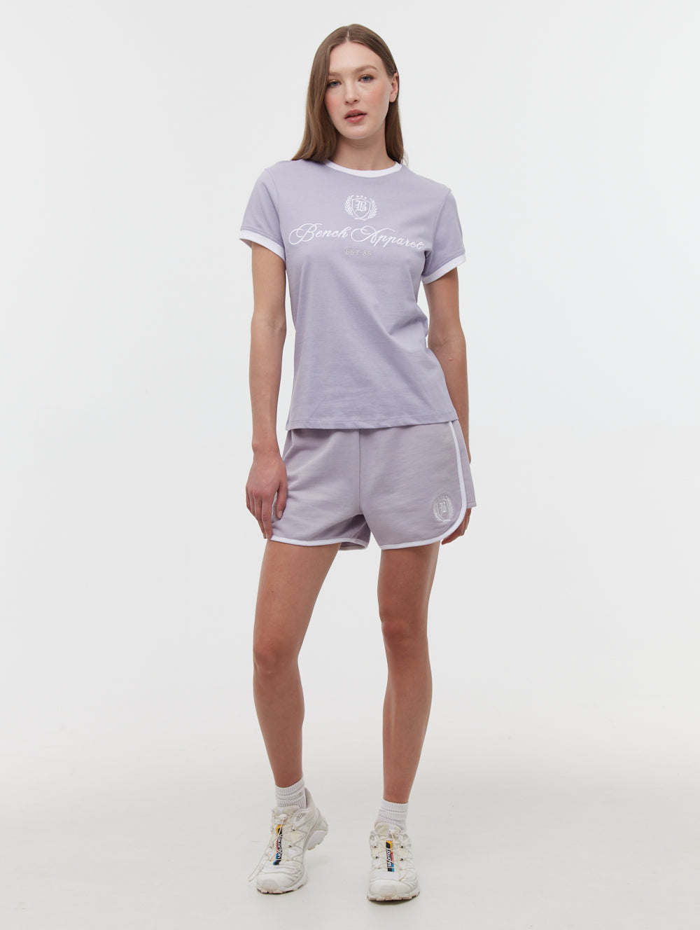 Soliha Jogger Shorts - Purple