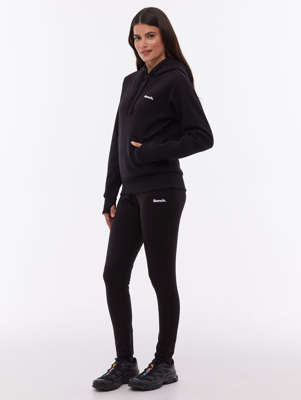 Jeana Emblem Leggings - Black