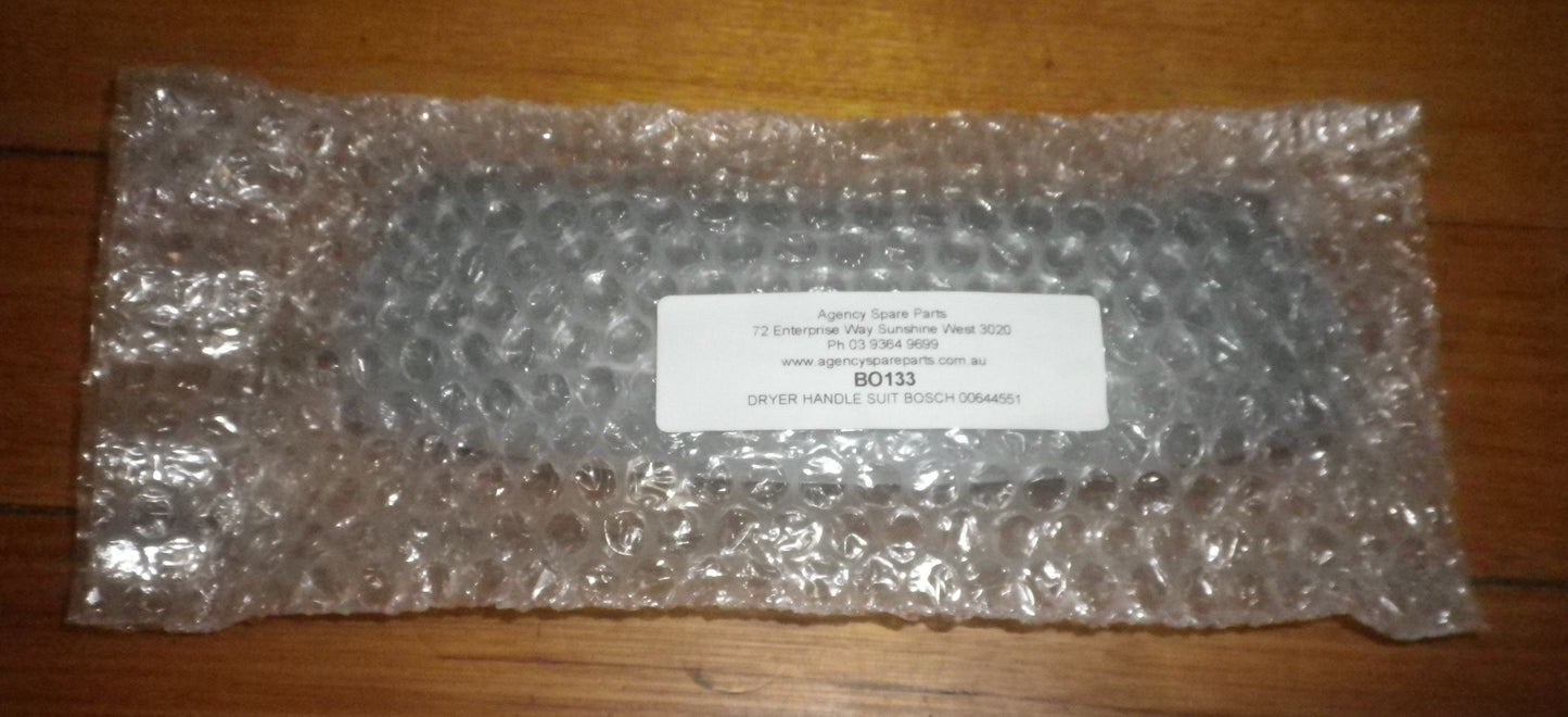 Bosch Maxx EcoLogixx Clothes Dryer Compatible Silver Colour Door Handle - Part # BO133