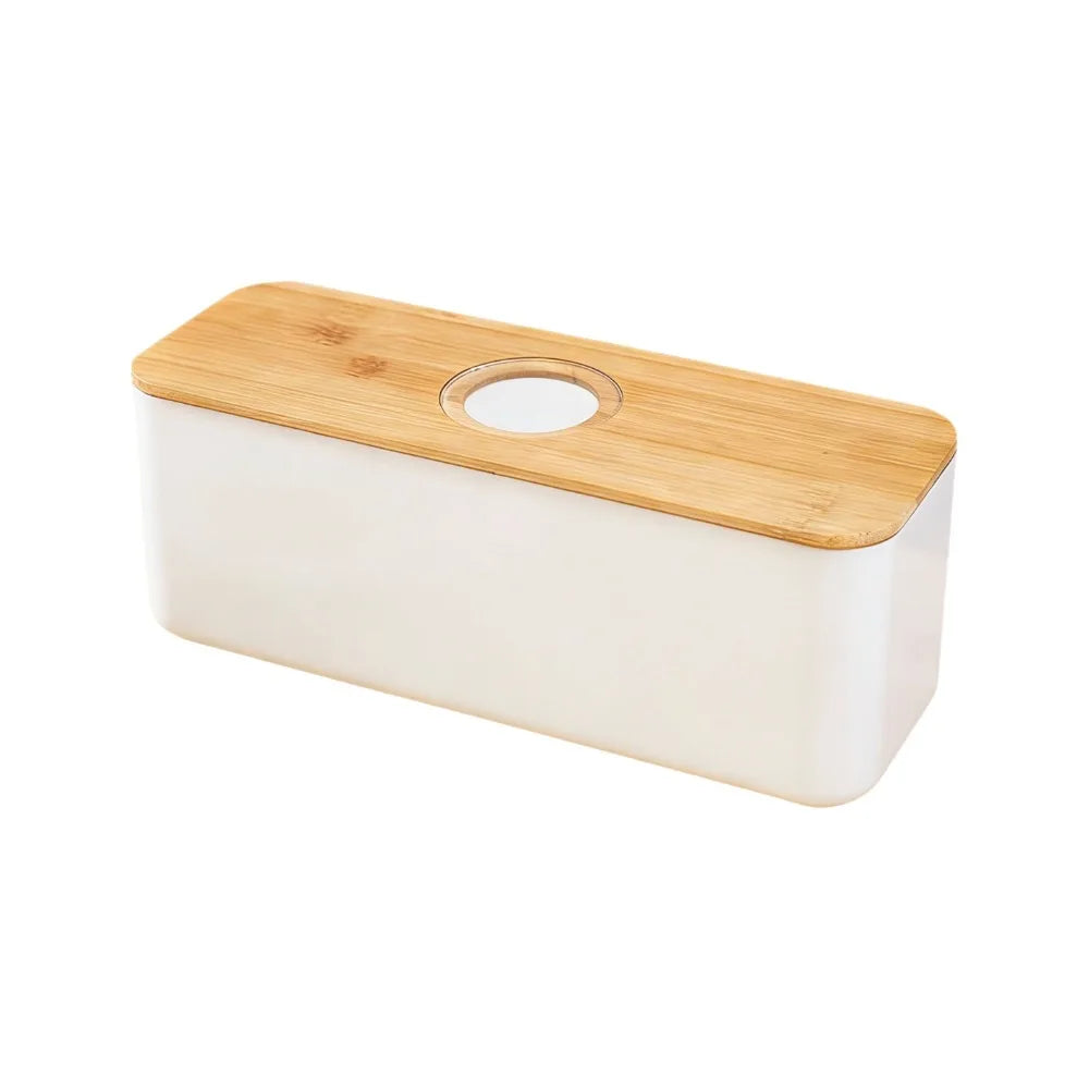 Kitchen Bread Box with Removable Lid Countertop Organizer