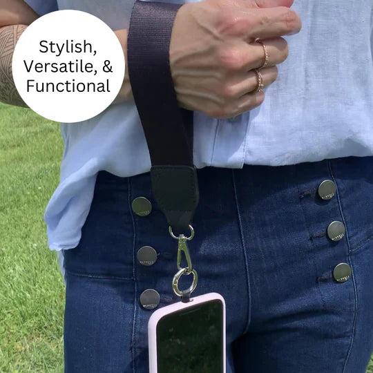 Clip & Go Strap With Zippered Pouch Solid