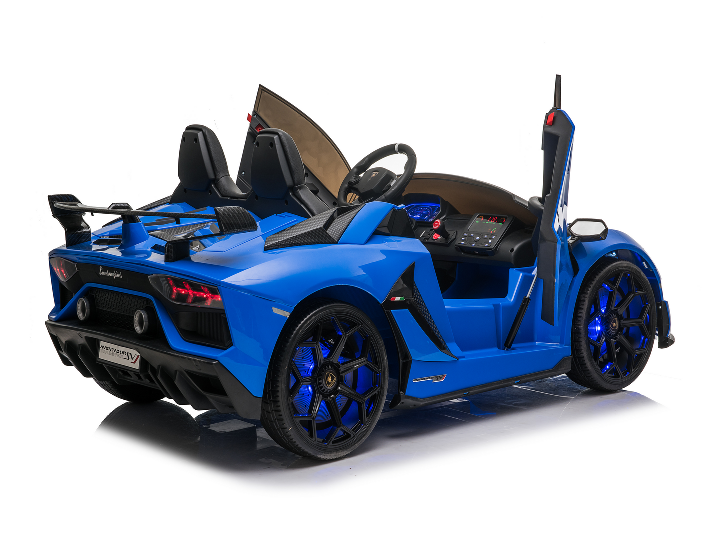 Magic Cars 2 Seater Lamborghini Aventador RC Ride On Car For Children Wireless Parental Control
