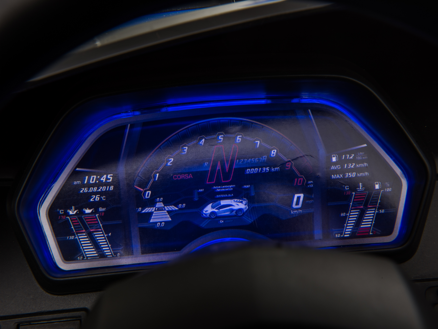 Magic Cars 2 Seater Lamborghini Aventador RC Ride On Car For Children Wireless Parental Control