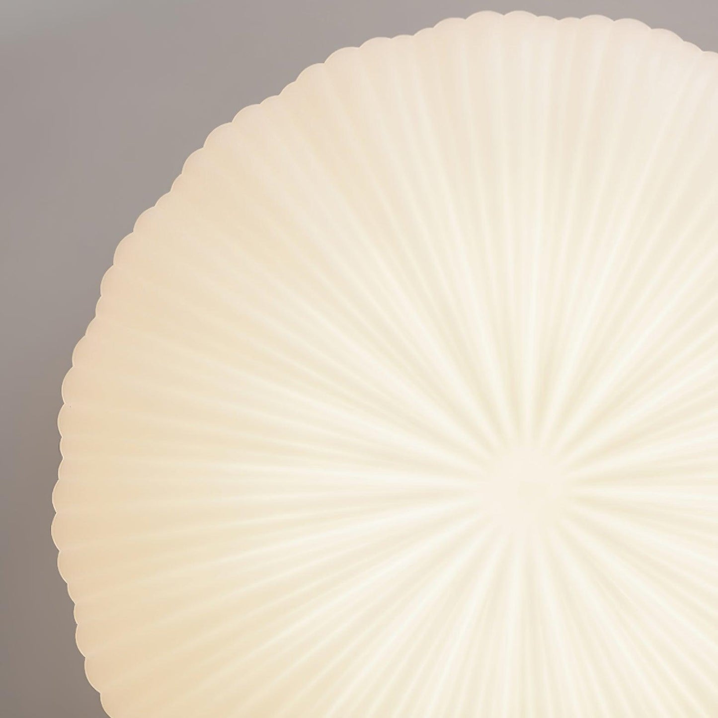 Pleated Dome Ceiling Light With Low-Profile Flush Mount
