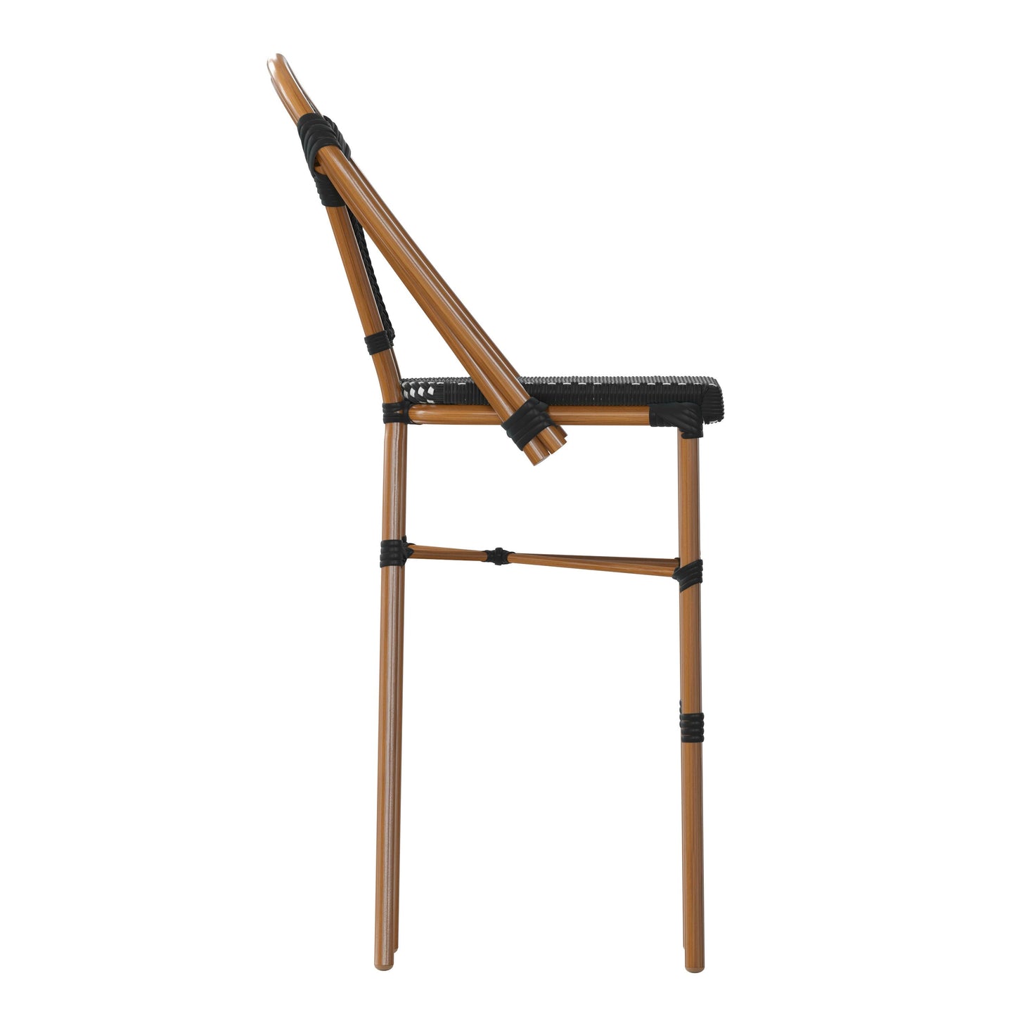 Bordeaux Commercial Grade Stackable Indoor/Outdoor Bistro 30" High Bar Height Stool