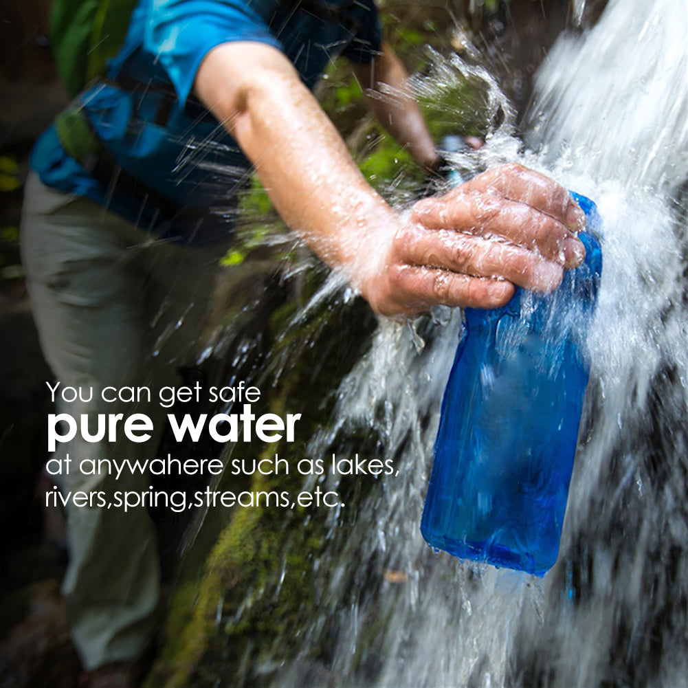 Go Water Filter Bottle  650ml (Blue)