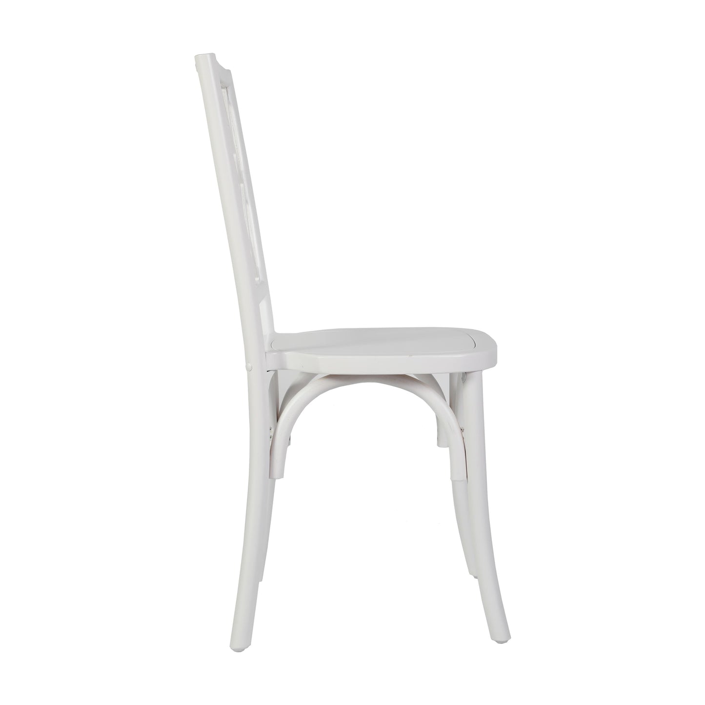 Brooklyn Commercial Grade Solid Wood Stackable Dining Chair with Intricate Back Detail