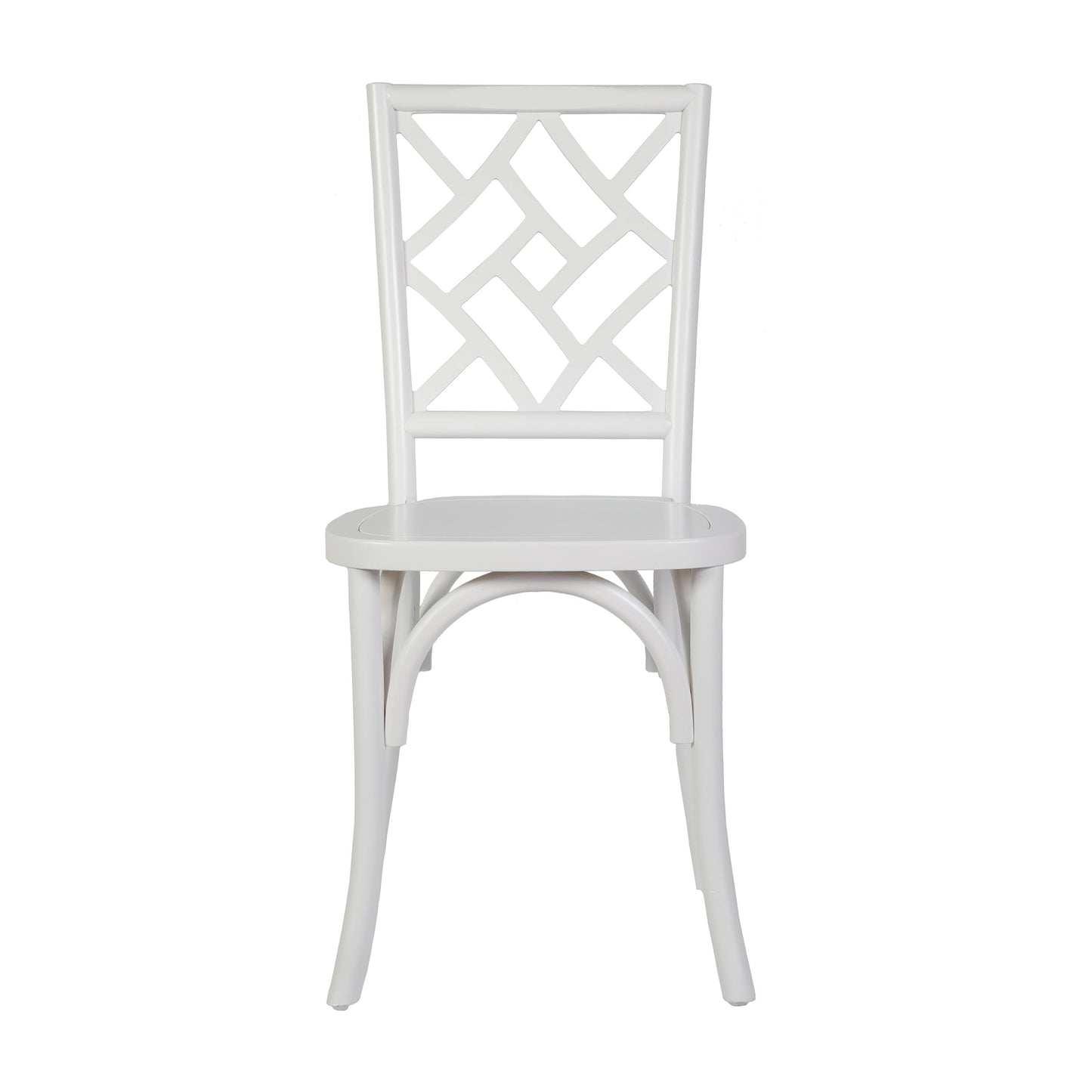 Brooklyn Commercial Grade Solid Wood Stackable Dining Chair with Intricate Back Detail