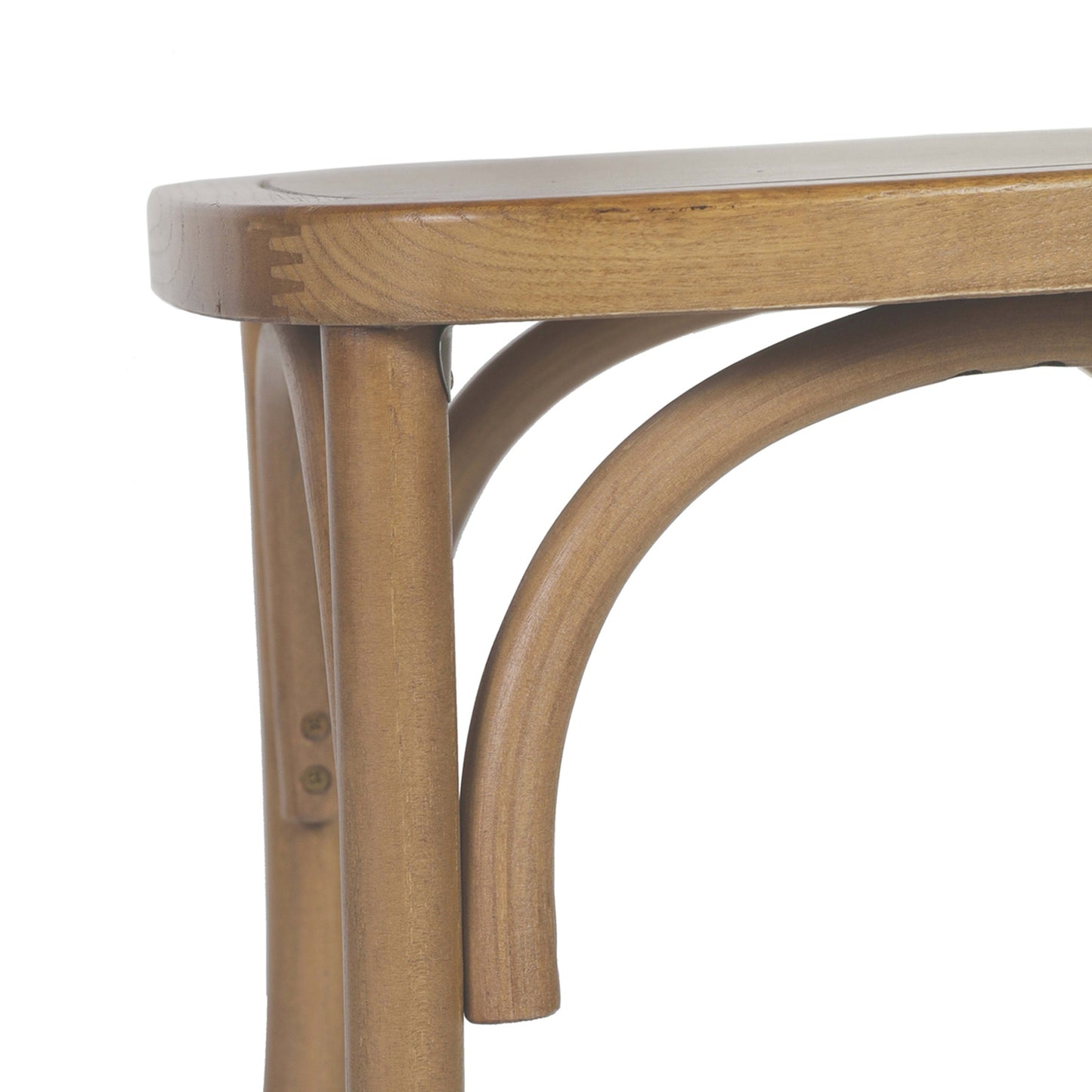 Brooklyn Commercial Grade Solid Wood Stackable Dining Chair with Intricate Back Detail