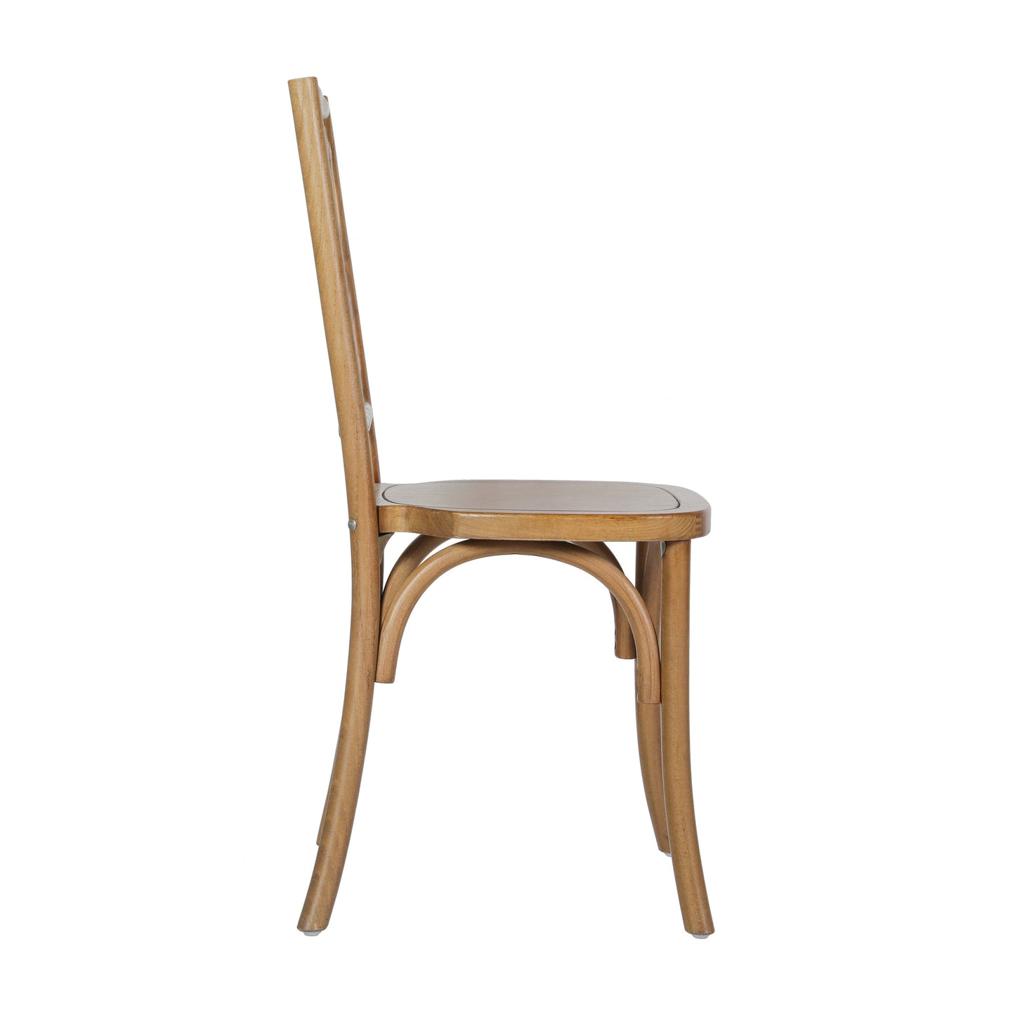 Brooklyn Commercial Grade Solid Wood Stackable Dining Chair with Intricate Back Detail