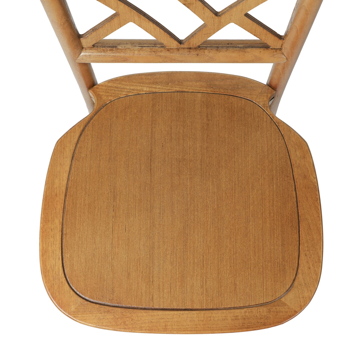 Brooklyn Commercial Grade Solid Wood Stackable Dining Chair with Intricate Back Detail