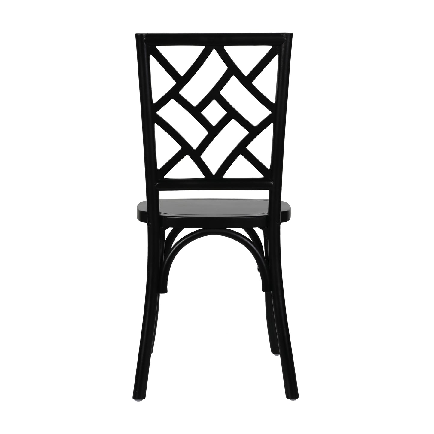 Brooklyn Commercial Grade Solid Wood Stackable Dining Chair with Intricate Back Detail