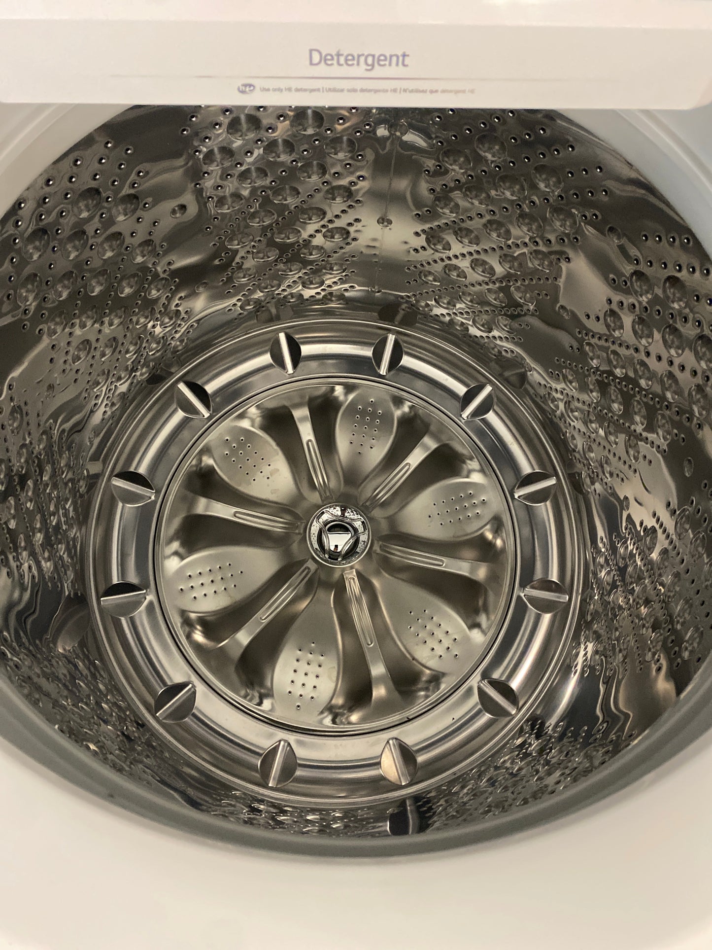 LG Top Load High-Efficiency Washer & 7.3 cu. ft. Natural Gas Dryer Set