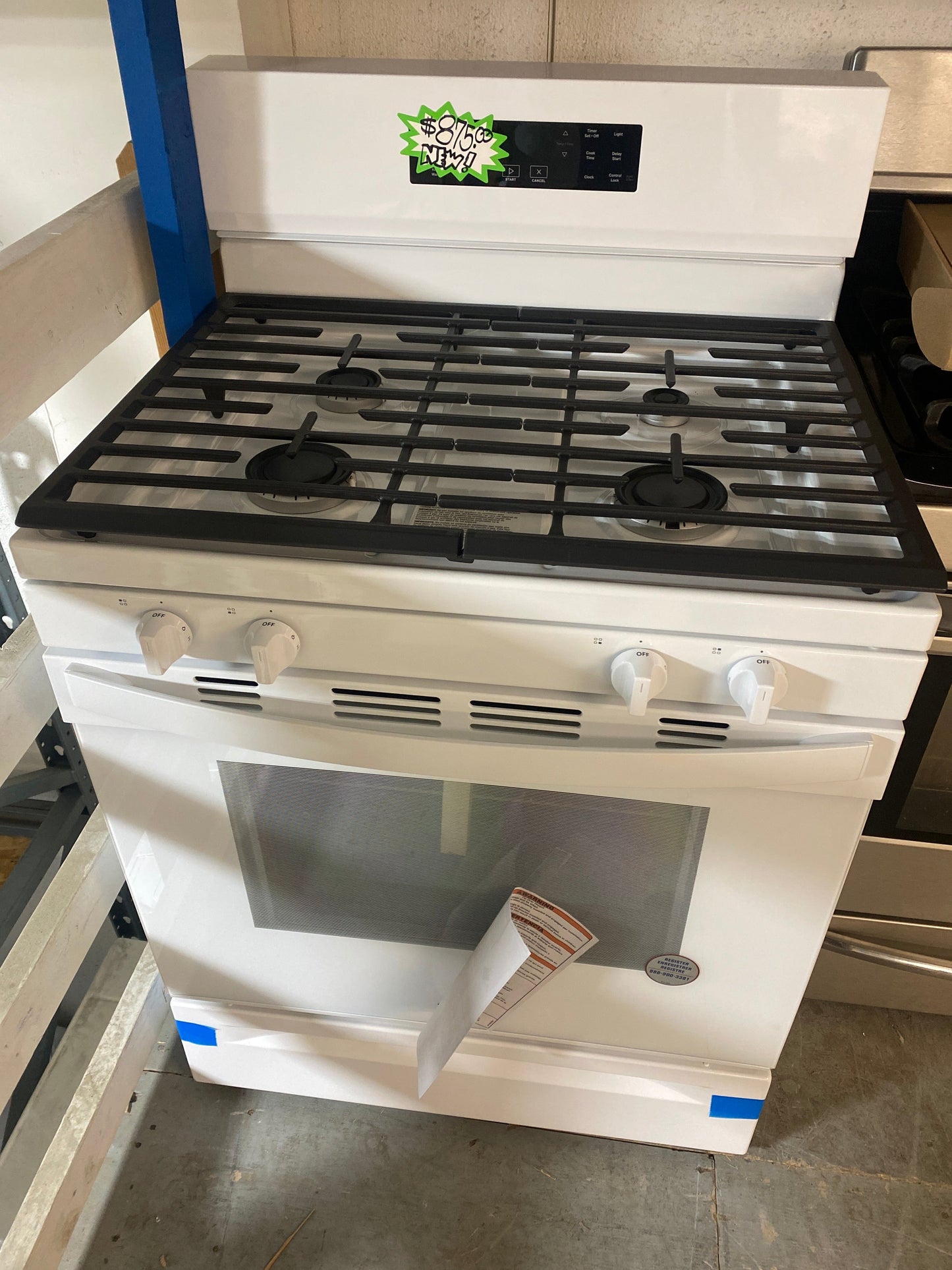 NEW!!! Whirlpool 30” 4 Burner Natural Gas Range