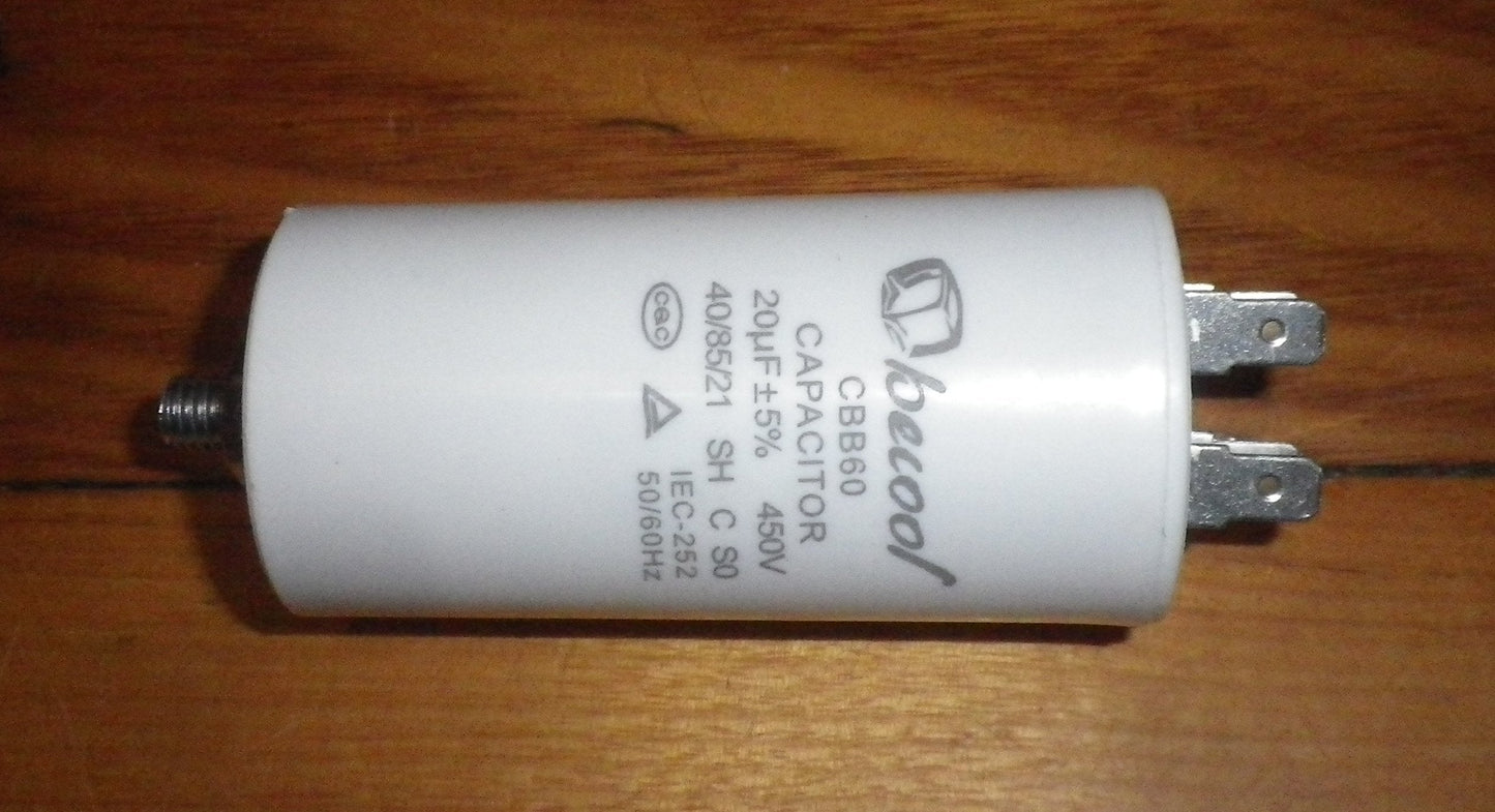 20uF  450Volt Motor Start Capacitor - Part # CAP020ASP