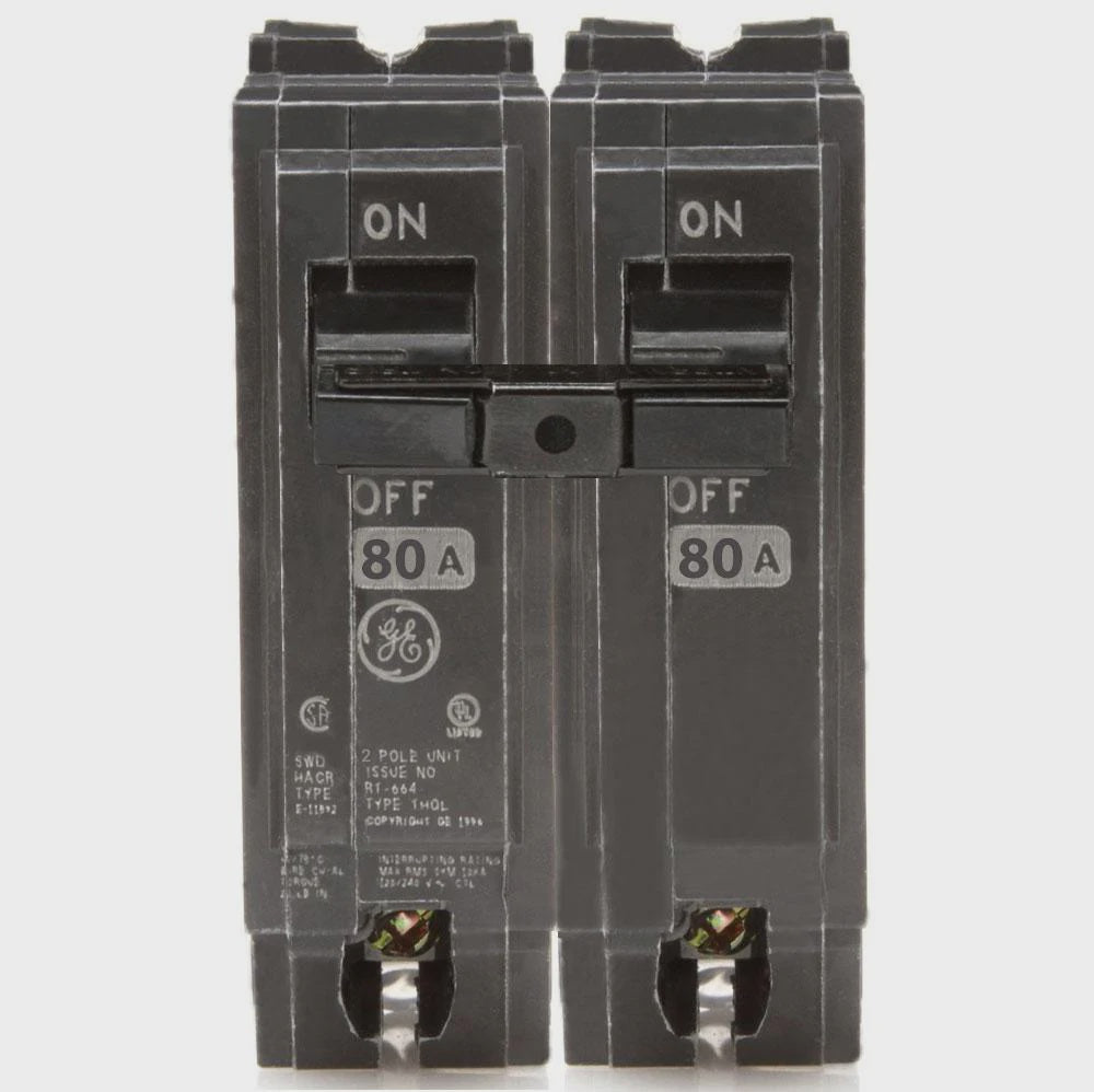 GE THQL2180 2P 80A