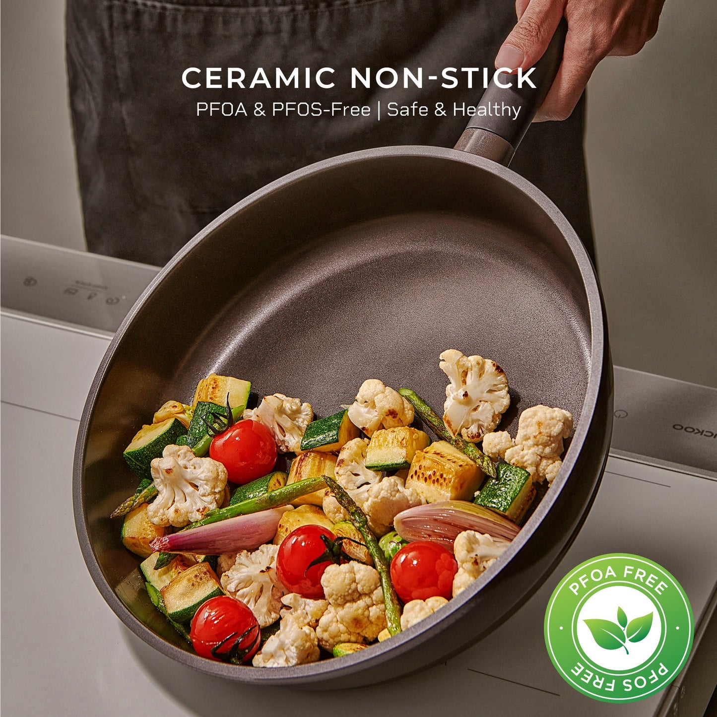 [New] 11 in Kyndell Nonstick Ceramic Frying Pan, Induction Compatible (CFP-B2810HGB)