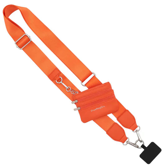 Clip & Go Strap With Zippered Pouch Solid
