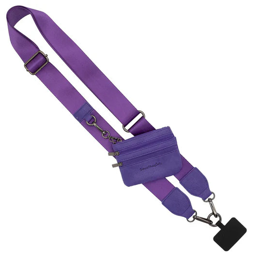 Clip & Go Strap With Zippered Pouch Solid